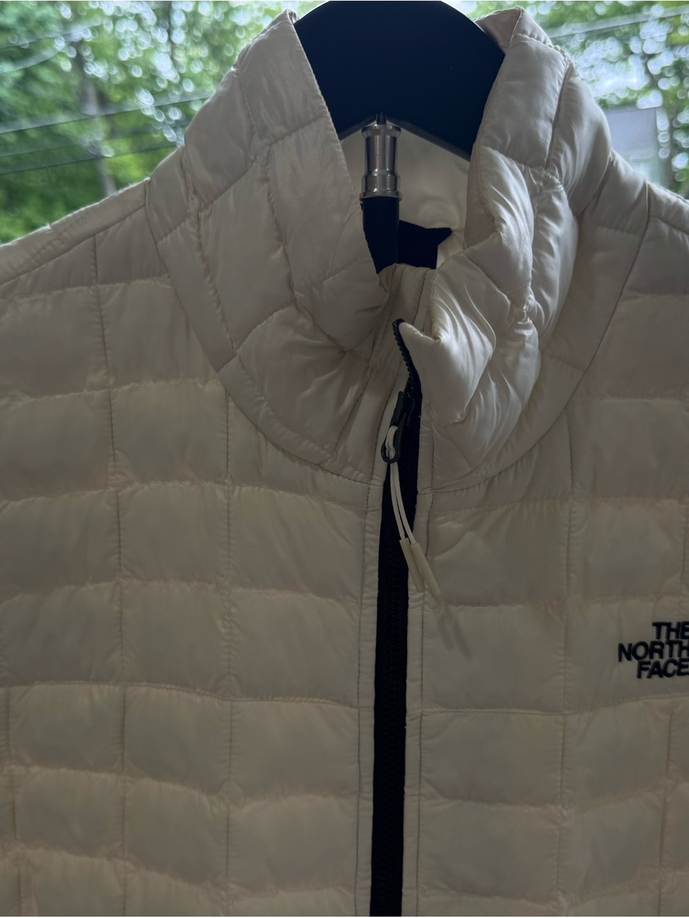 The North Face Eco Cream Quilted Jacket with Black Label
